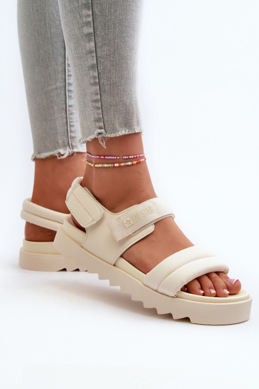 Damesplatformsandalen Big Star NN274751 beige Damesplatformsandalen Big Star NN274751 beige