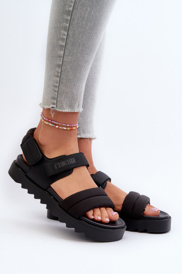 Damessandalen met platform Big Star NN274750 zwarte kleur 2