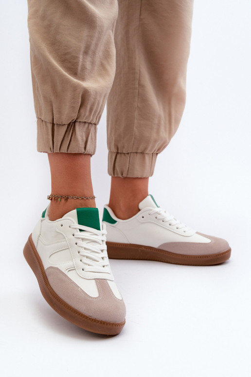 Sneakers model schoenen sportschoenen witte kleur Uvetta Sneakers model schoenen sportschoenen witte kleur Uvetta