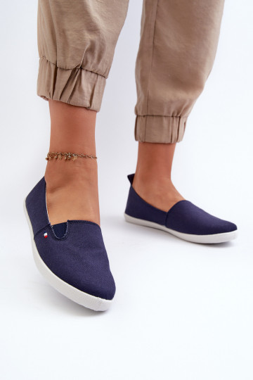 Sneakers vrijetijdsschoenen Slip-On donkerblauwe kleur Adrancia 2