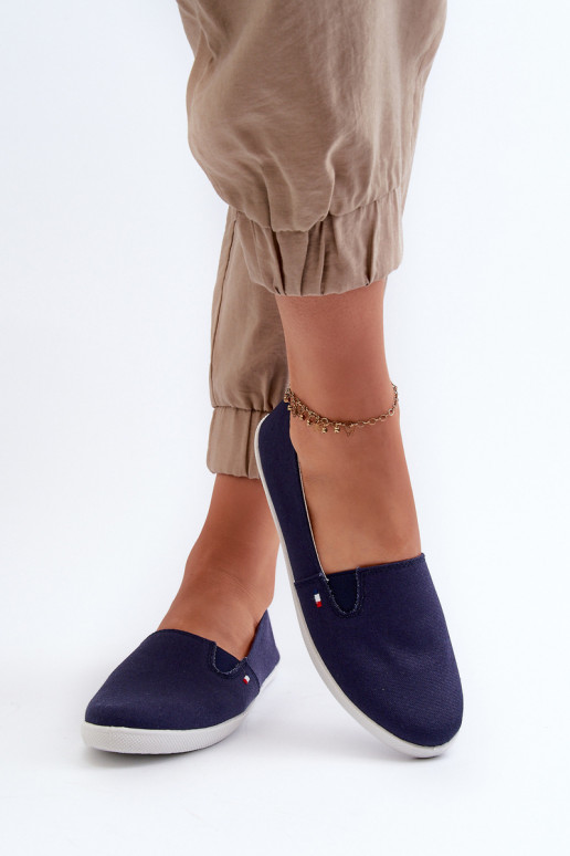 Sneakers vrijetijdsschoenen Slip-On donkerblauwe kleur Adrancia Sneakers vrijetijdsschoenen Slip-On donkerblauwe kleur Adrancia