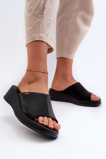 Damespantoffels LL285084 zwart