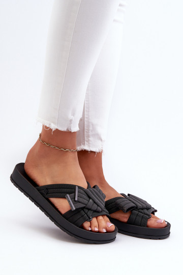 Damespantoffels LL285096 zwart