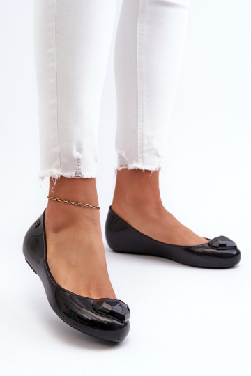 Ballerinaschoenen met hartjes NN285011 zwart