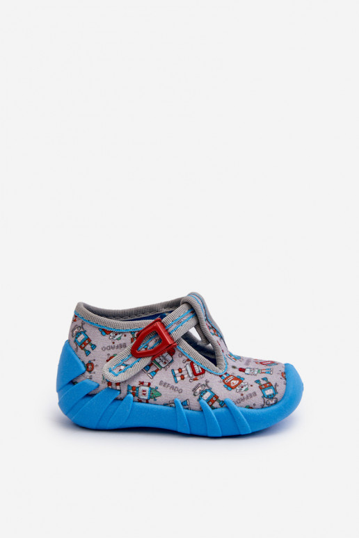 Comfortabele pantoffels KinderBEFADO 110N483 blauwgrijs