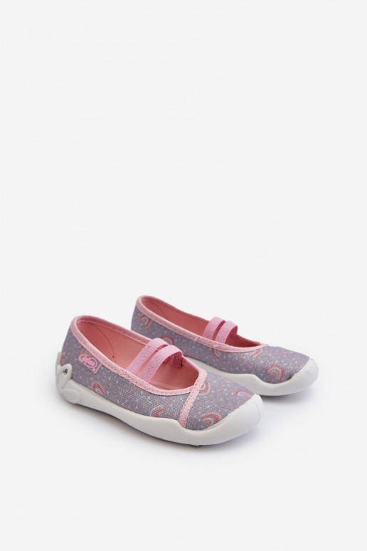 Slippers Ballerina's We Wzorki Befado 116X328 grijsroze kleur