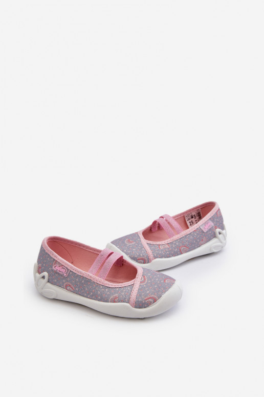 Slippers Ballerina's We Wzorki Befado 116X328 grijsroze kleur
