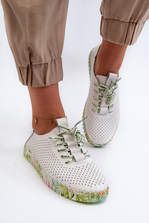 Sznurowe schoenen in witte Farnalea Sznurowe schoenen in witte Farnalea