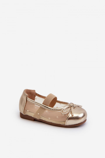Ballerina's Kinder met linten in gouden kleur Jellema 2
