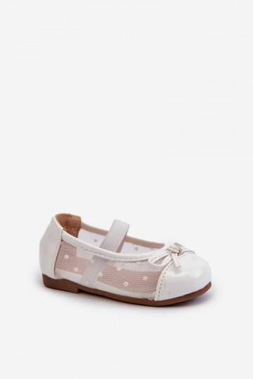 ballerina's Kinder met linten in witte kleur Jellema 2