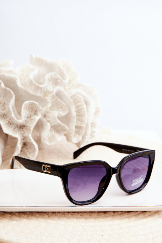 Zonnebril Dames Ze Goud Kleur Details UV400 Zwarte kleur Zonnebril Dames Ze Goud Kleur Details UV400 Zwarte kleur