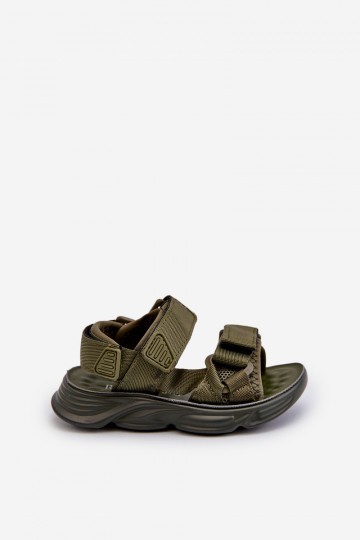 Kindersandalen met zelfklevende sluitingen groene kleur Orretta 2