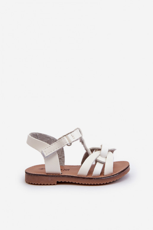 Kindersandalen met zelfklevende sluitingen in de kleur wit Marimona Kindersandalen met zelfklevende sluitingen in de kleur wit Marimona