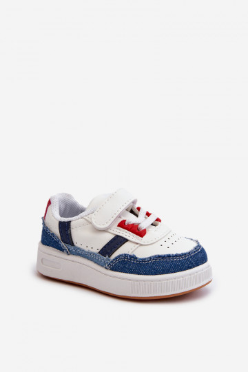 Kindersportschoenen van het klassieke model Denim materiaal Marlin 2