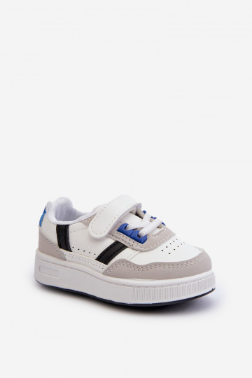 Kindersportschoenen van het klassieke model in de wit-blauwe kleur Marlin 2