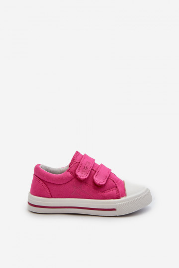 Vrijetijdsschoenen voor kinderen met zelfklevende sluiting Big Star NN374113 roze 2