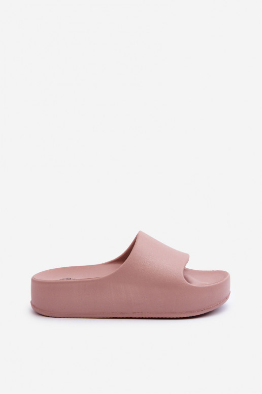 Damesslippers met platform Lichte teenslippers roze Airaplea Damesslippers met platform Lichte teenslippers roze Airaplea