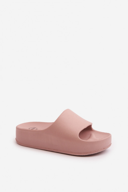 Damesslippers met platform Lichte teenslippers roze Airaplea Damesslippers met platform Lichte teenslippers roze Airaplea
