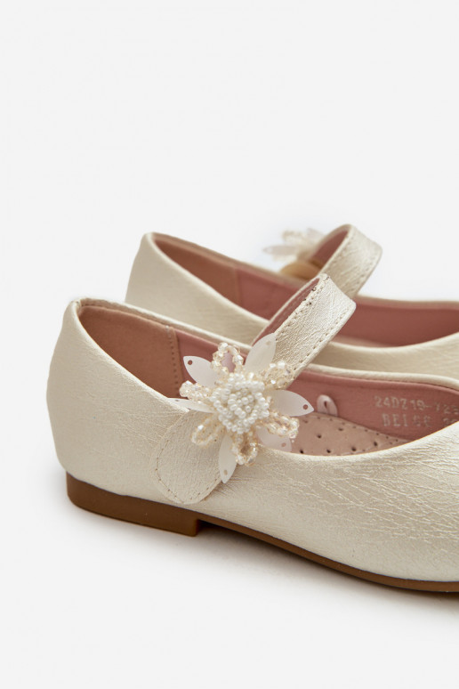 met glitter ballerina's Kinder met plakband beige Jeylin met glitter ballerina's Kinder met plakband beige Jeylin