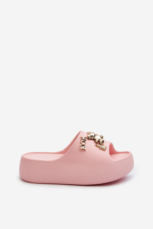 Damespantoffels Lengwa Lichtgewicht pantoffels met mooie details in de roze kleur Orchia Damespantoffels Lengwa Lichtgewicht pantoffels met mooie details in de roze kleur Orchia