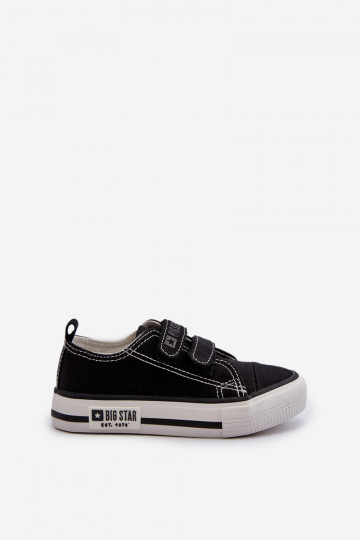 Vrijetijdsschoenen voor kinderen met zelfklevende sluitingen Big Star LL374015 zwarte kleur 2
