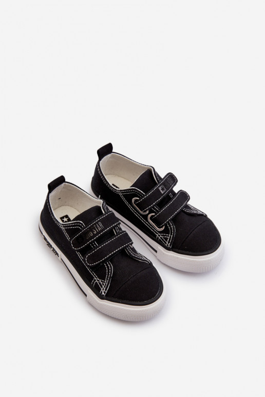 Vrijetijdsschoenen voor kinderen met zelfklevende sluitingen Big Star LL374015 zwarte kleur