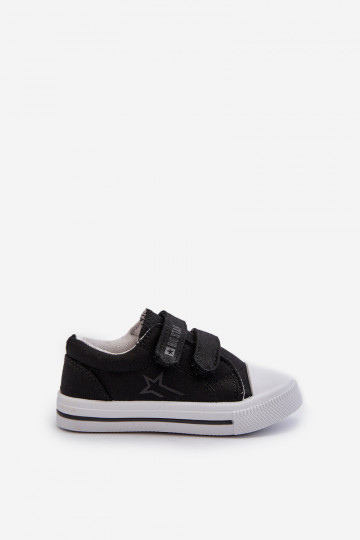 Vrijetijdsschoenen voor kinderen met zelfklevende sluitingen Big Star NN374111 zwarte kleur 2