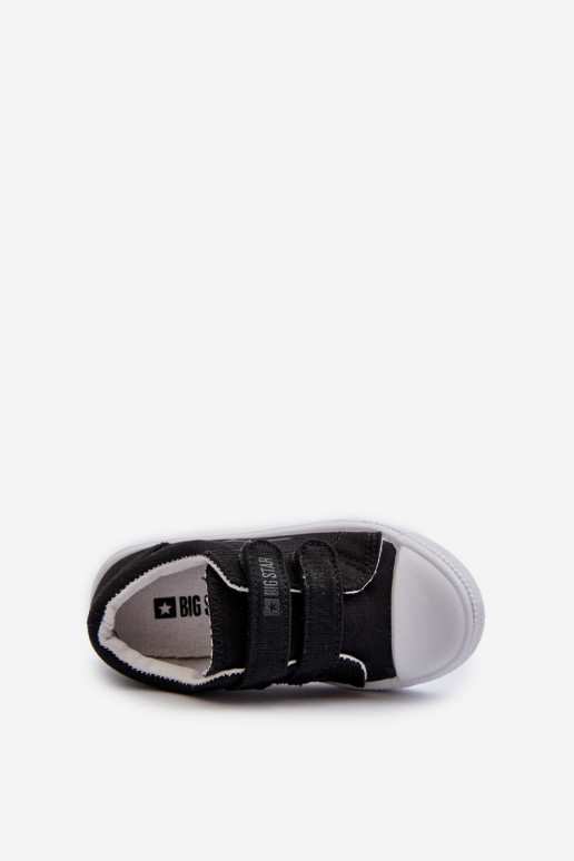 Vrijetijdsschoenen voor kinderen met zelfklevende sluitingen Big Star NN374111 zwarte kleur Vrijetijdsschoenen voor kinderen met zelfklevende sluitingen Big Star NN374111 zwarte kleur