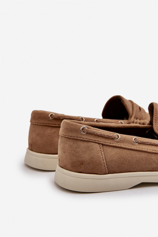 Mocassins voor heren Z van eco-suèdeu beige Rivanell Mocassins voor heren Z van eco-suèdeu beige Rivanell