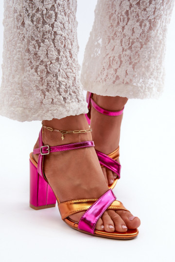 Eko Oda Elegante sandalen met hoge hak Postroze kleur Abilica