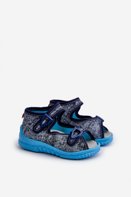 Slippers sandalen kinderen NEL 310-19 GOKIDS grijze kleur Slippers sandalen kinderen NEL 310-19 GOKIDS grijze kleur