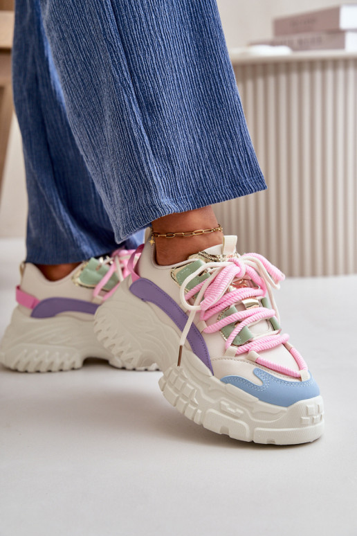 Sneakers model schoenen Dames met modieuze massieve zolen in diverse kleuren Nevela Sneakers model schoenen Dames met modieuze massieve zolen in diverse kleuren Nevela