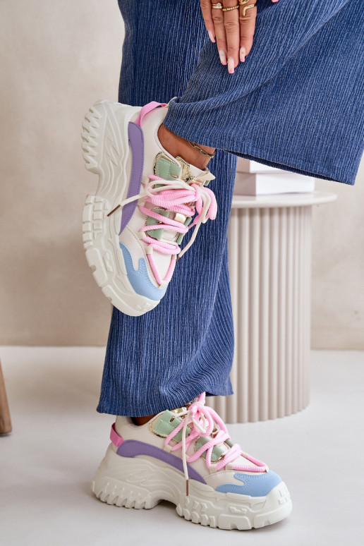 Sneakers model schoenen Dames met modieuze massieve zolen in diverse kleuren Nevela Sneakers model schoenen Dames met modieuze massieve zolen in diverse kleuren Nevela