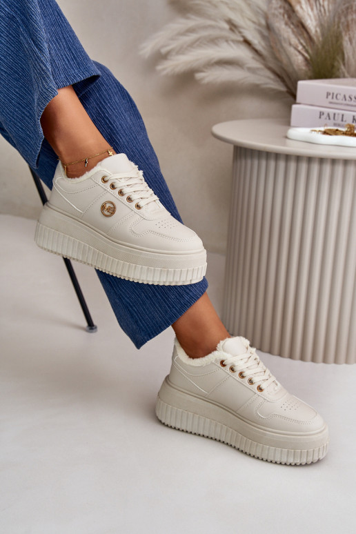 Sneakers model schoenen sportschoenen Dames warm met modieuze massieve zolen beige Verissha Sneakers model schoenen sportschoenen Dames warm met modieuze massieve zolen beige Verissha