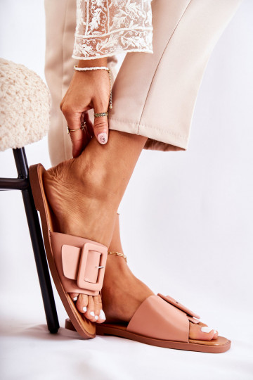 Modieuze pantoffels voor de zomer in de roze kleur Sylvia