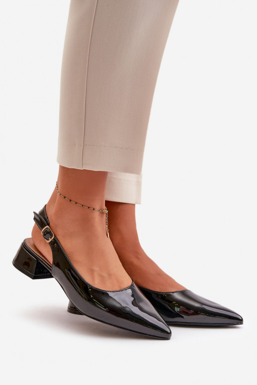 Gelakte ballerinas Op een lage hak Z Noskami puntneus zInart Anarinne Gelakte ballerinas Op een lage hak Z Noskami puntneus zInart Anarinne