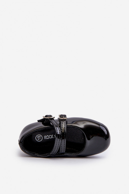 Vaikiški lakuoti batai  su dirželiais...