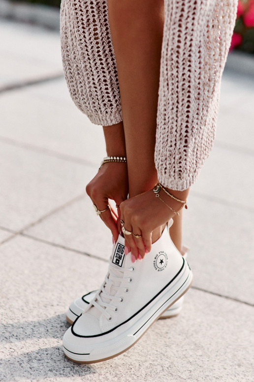 opInarmen Vrijetijdsschoenen met platform Eko Leer Big Star OO274061 Initte kleur