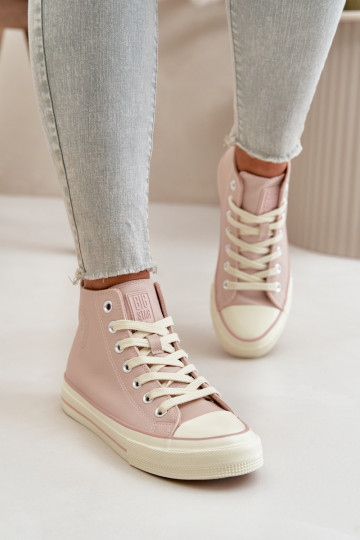 Vrijetijdsschoenen opInarmen van ecoleer roze Big Star OO274933