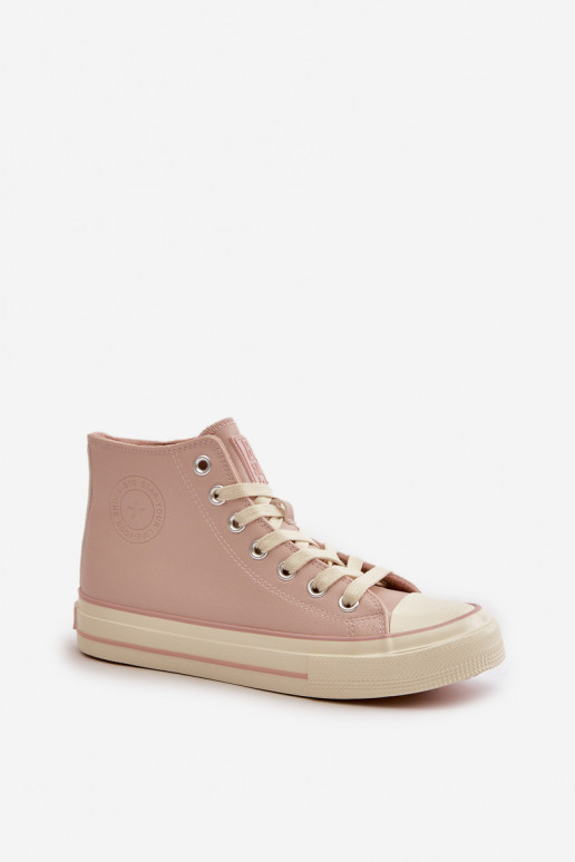 Vrijetijdsschoenen opInarmen van ecoleer roze Big Star OO274933 Vrijetijdsschoenen opInarmen van ecoleer roze Big Star OO274933