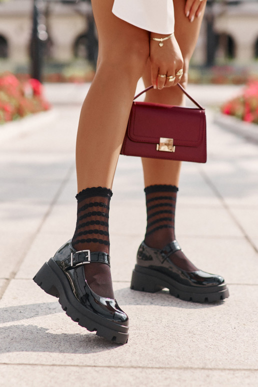 met lakeffect schoenen Dames met gespen zInart Plikuria