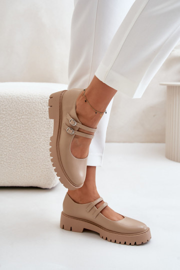 Dames schoenen Met Strepen beige Rialuna 2