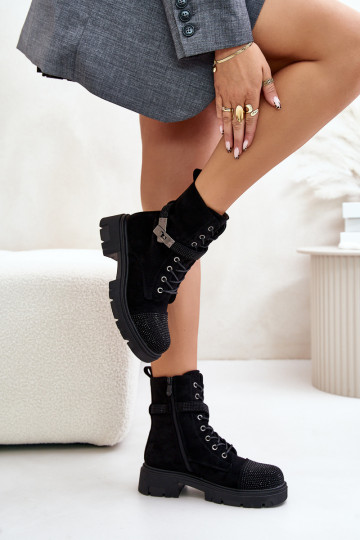 opInarmen Enkellaarsjes voor Inerknemers Met Decoratie S.Barski HY42-281 zInart