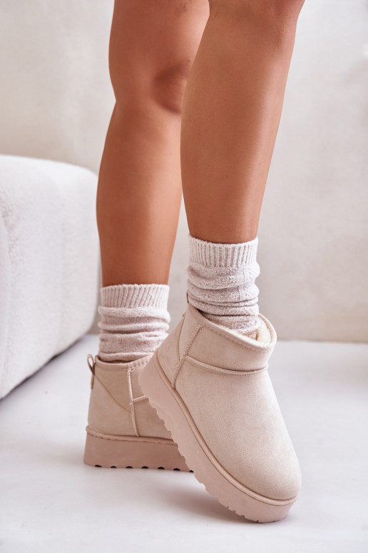 SneeuIn laarzen Dames met platform opInarmen met bont erin ivoor Xamella SneeuIn laarzen Dames met platform opInarmen met bont erin ivoor Xamella