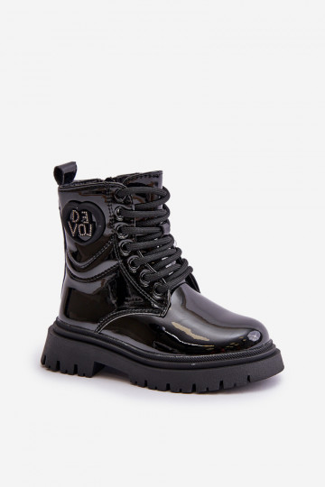 met lakeffect Laarzen Kinderen opInarmen met bont erin Opar het kasteel zInart Evaliraea