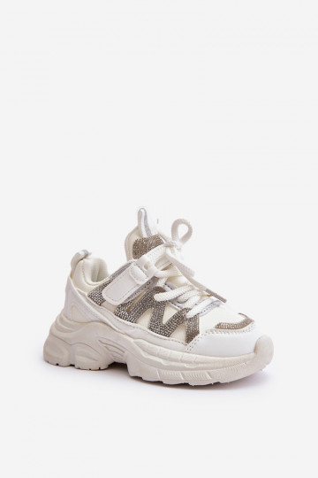 Sneakers model schoenen Kinderen met sprankelende gaten Initte kleur Rianalla