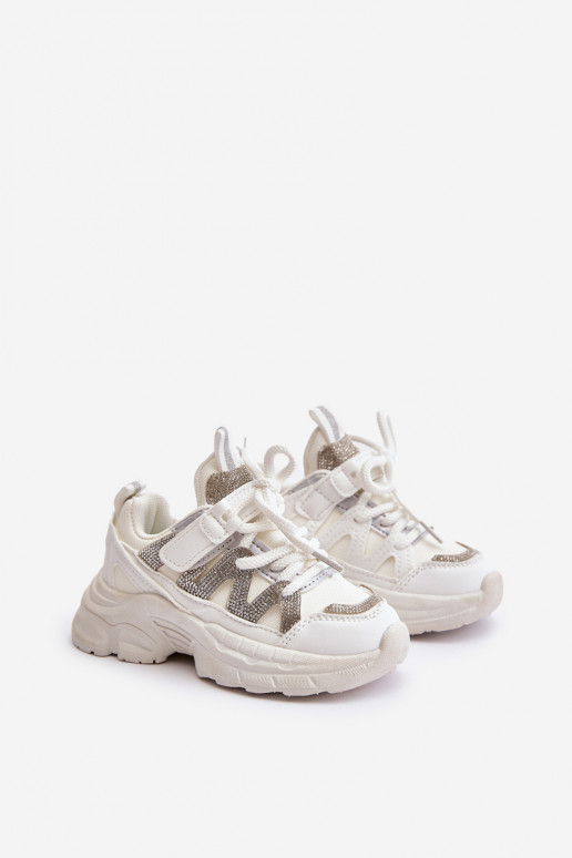 Sneakers model schoenen Kinderen met sprankelende gaten Initte kleur Rianalla Sneakers model schoenen Kinderen met sprankelende gaten Initte kleur Rianalla