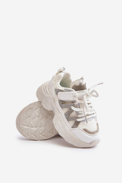 Sneakers model schoenen Kinderen met sprankelende gaten Initte kleur Rianalla Sneakers model schoenen Kinderen met sprankelende gaten Initte kleur Rianalla