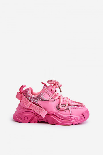 Sneakers model schoenen Kinderen Ozdobione Cekinami roze Liatoma 2