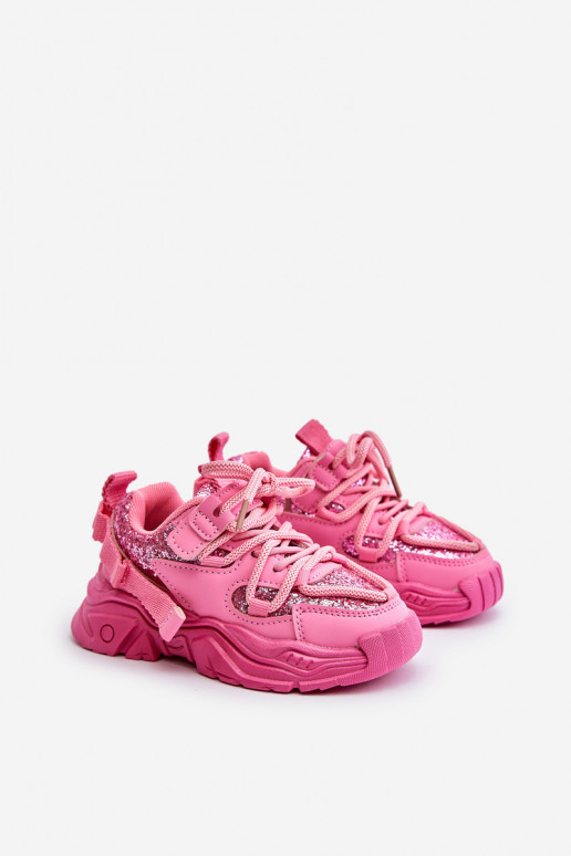 Sneakers model schoenen Kinderen Ozdobione Cekinami roze Liatoma